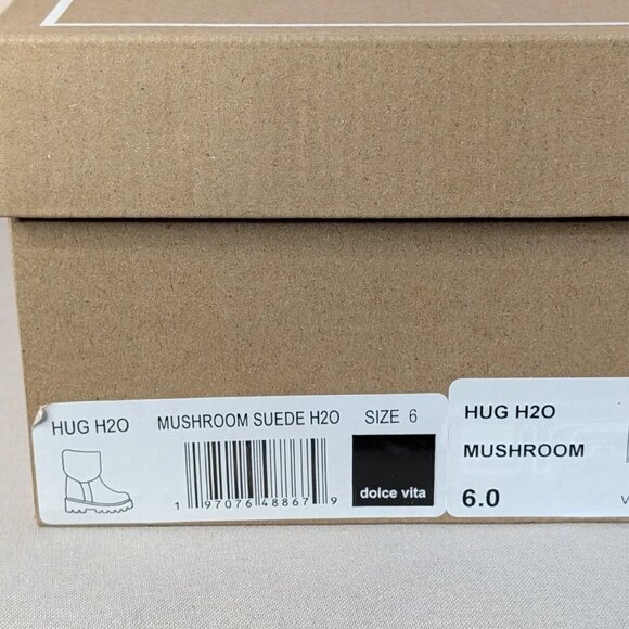 Dolce Vita Hug H2O Mushroom Suede Wedge Boots Waterproof Lug Sole Women’s Size 6 - Picture 11 of 11